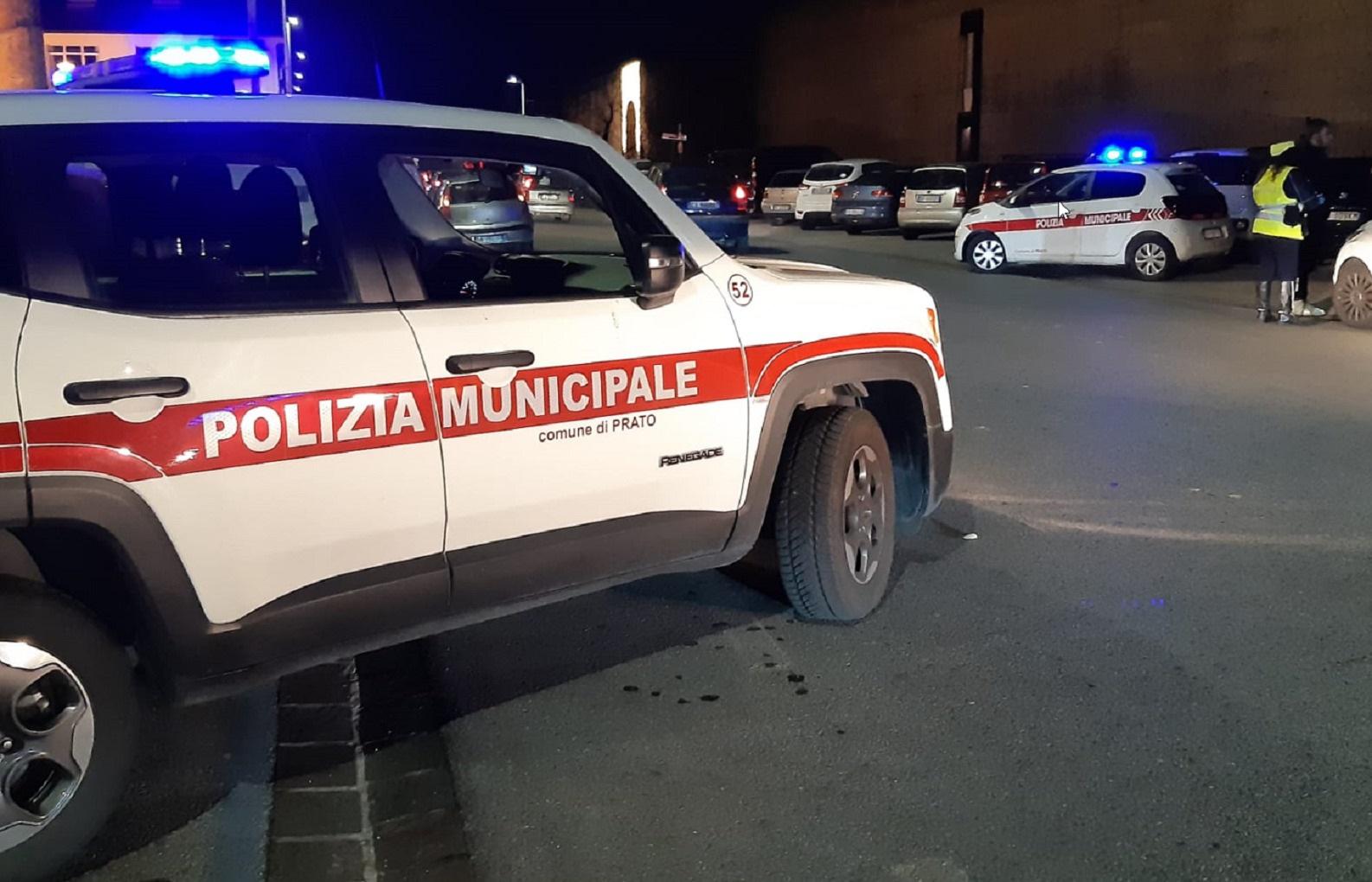 Prato, gli interventi della Polizia municipale nella notte di capodanno