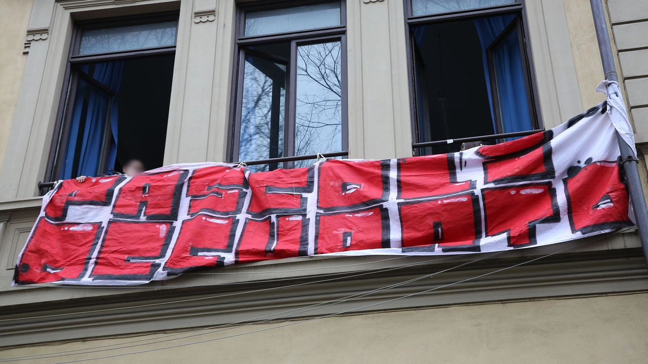 Firenze, liceo Pascoli occupato (foto Marco Mori /New Press Photo)