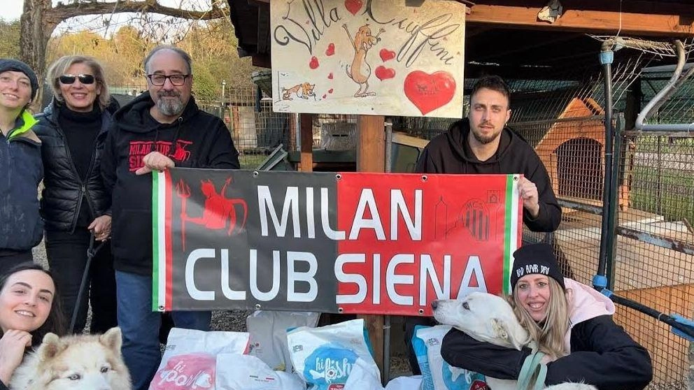 "Giovedì 30 gennaio, abbiamo portato a termine un’altra donazione con il ricavato della lotteria di Natale @milanclubsiena, presso l’Associazione Senese...