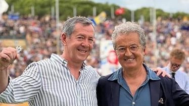 Knaster e il presidente Corrado