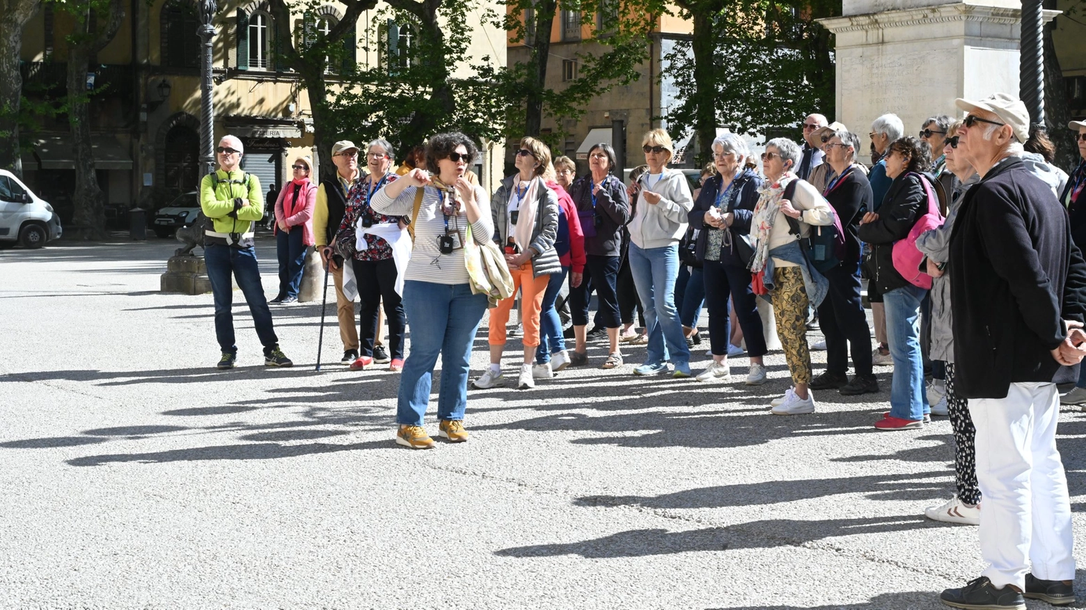Tanti i turisti nel centro di Lucca