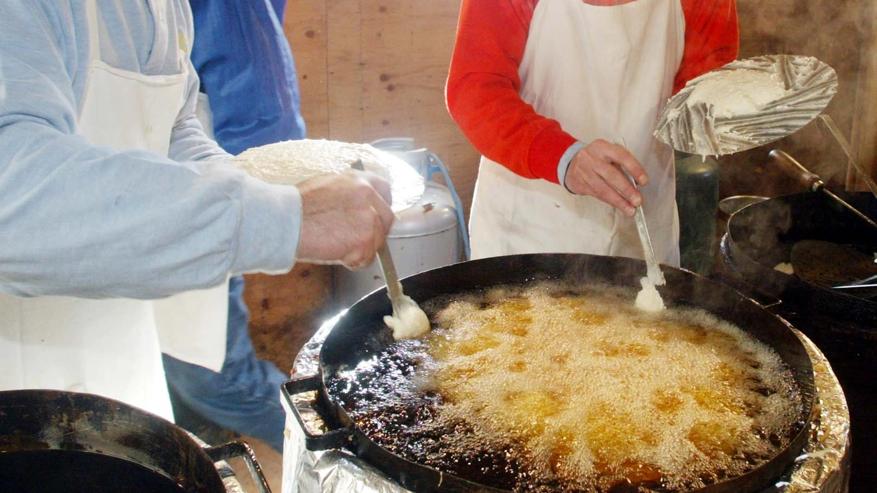 La preparazione delle frittelle