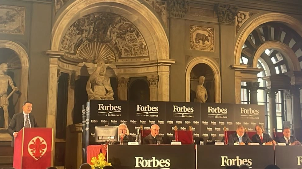 Un momento dell'evento a Palazzo Vecchio