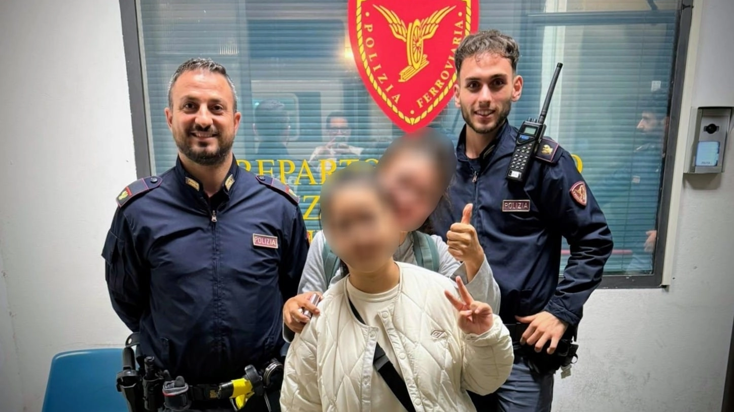 Grazie alla polizia la bimba ha riabbracciato la mamma