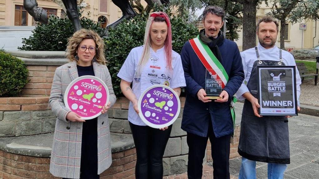 I giovani talenti che brillano. Il miglior burger e la miglior pizza hanno origine nella città di Vinci