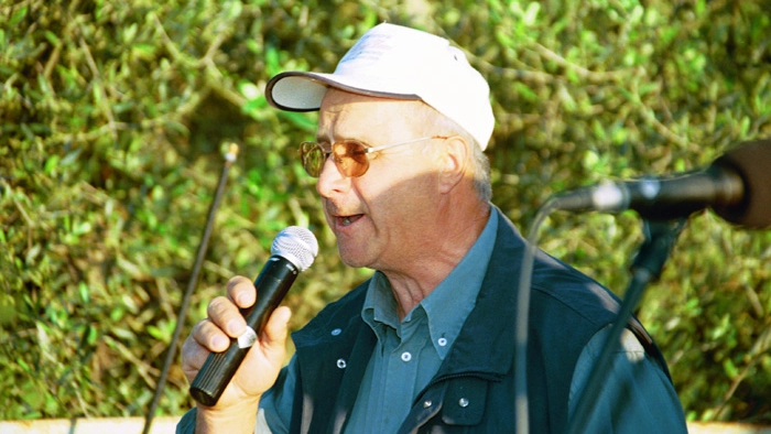 Elino Rossi durante una delle sue esibizioni