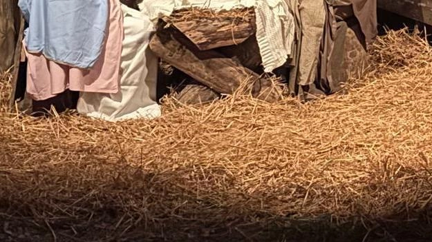 Una delle rappresentazioni del presepe vivente nel borgo di Celalba