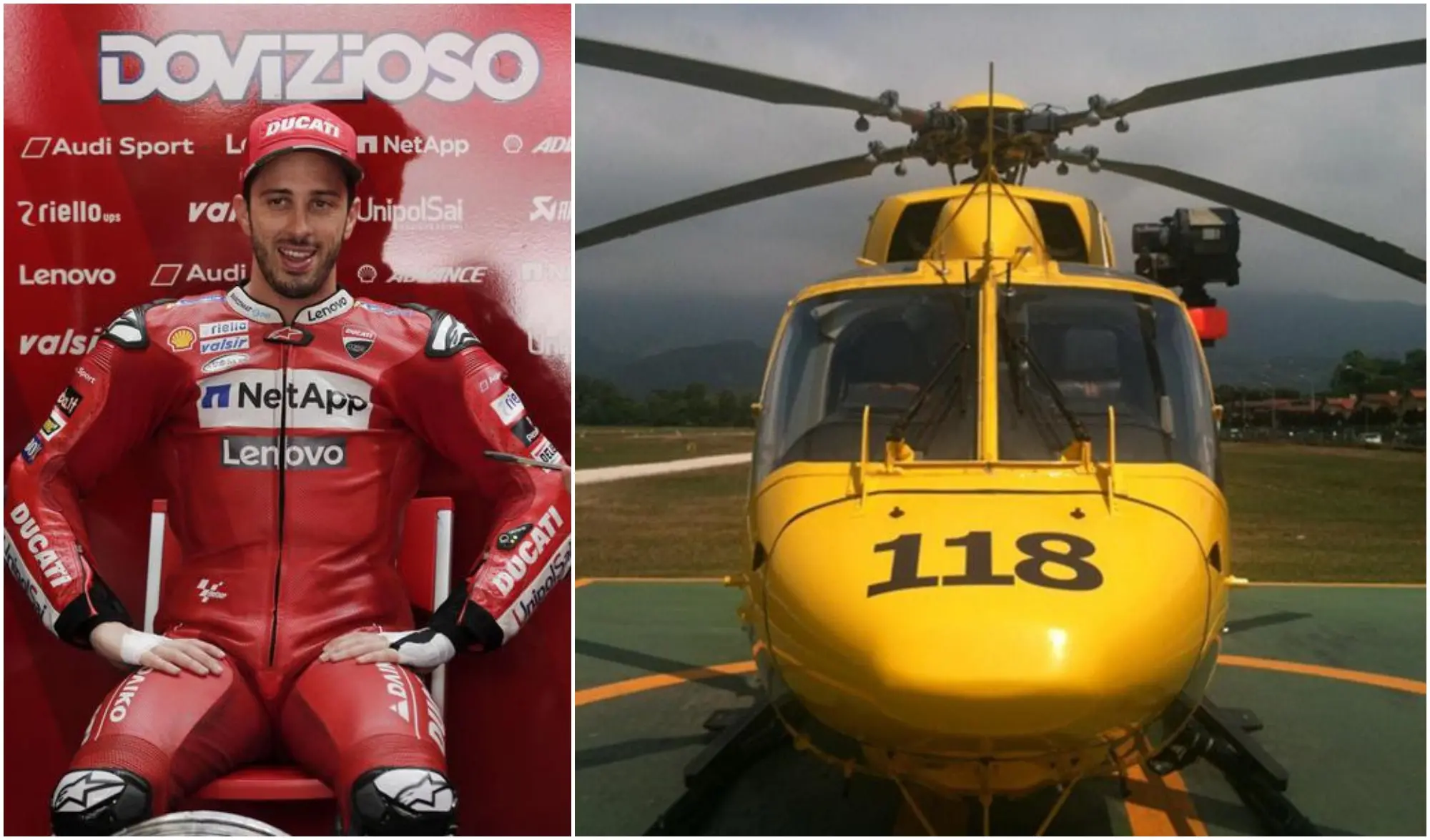 Incidente in motocross, l’ex campione del mondo Andrea Dovizioso in ospedale in elicottero