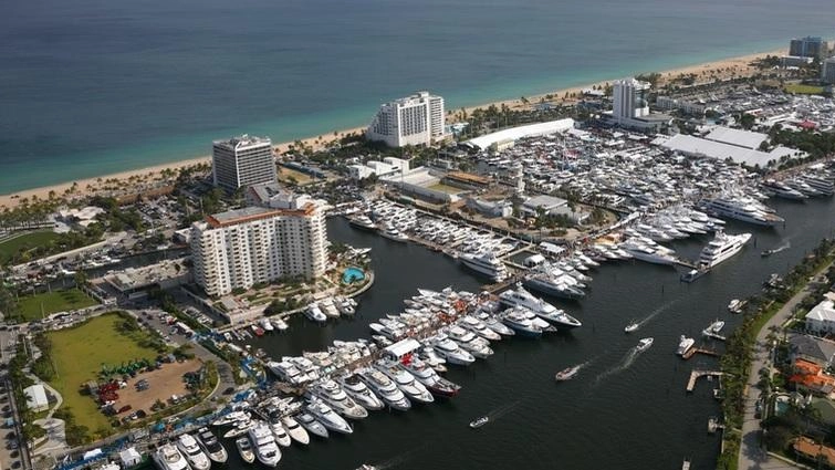 La splendida vista dei canali di Fort Lauderdale, in Florida (Stati Uniti)