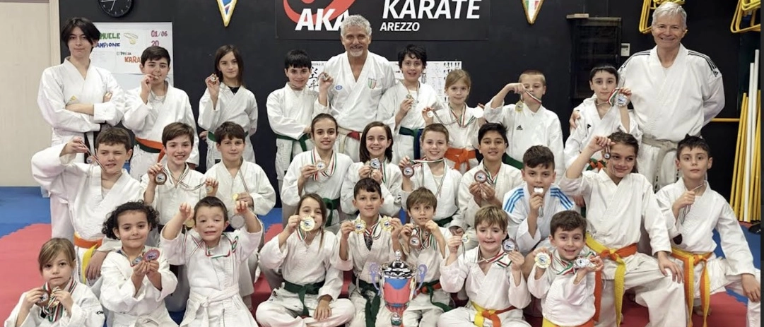 L’Accademia Karate Arezzo ai vertici del Campionato Nazionale AICS