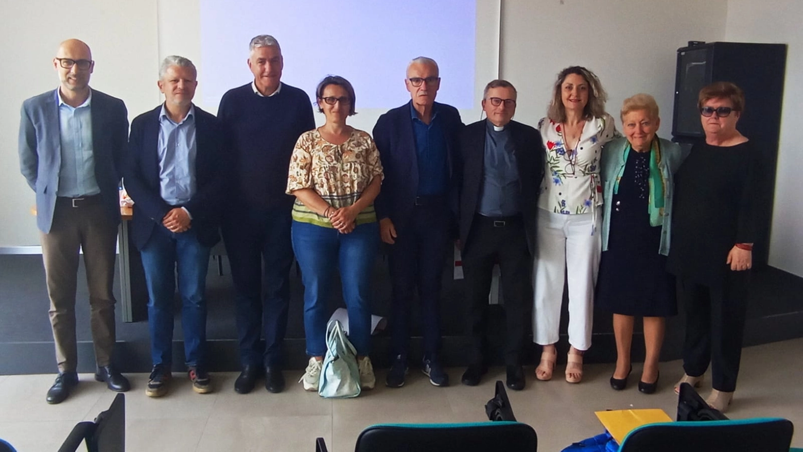 Alcuni membri del comitato promotore dei 100 anni di San Miniato Basso