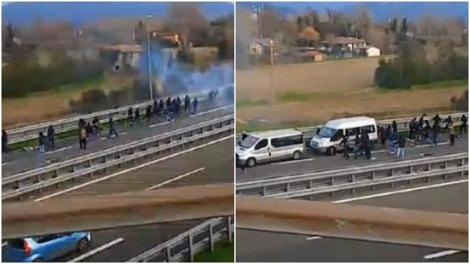 Folle guerriglia in autostrada fra tifosi in Versilia: le indagini e i nuovi video