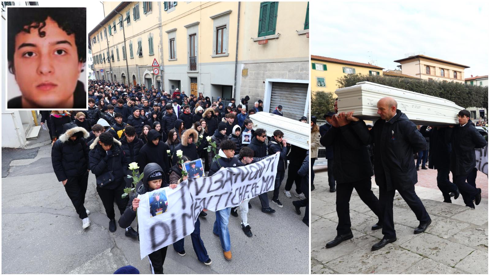 Ucciso dal branco, i funerali del giovane Maati: corteo e dolore, “Non ti dimenticheremo”