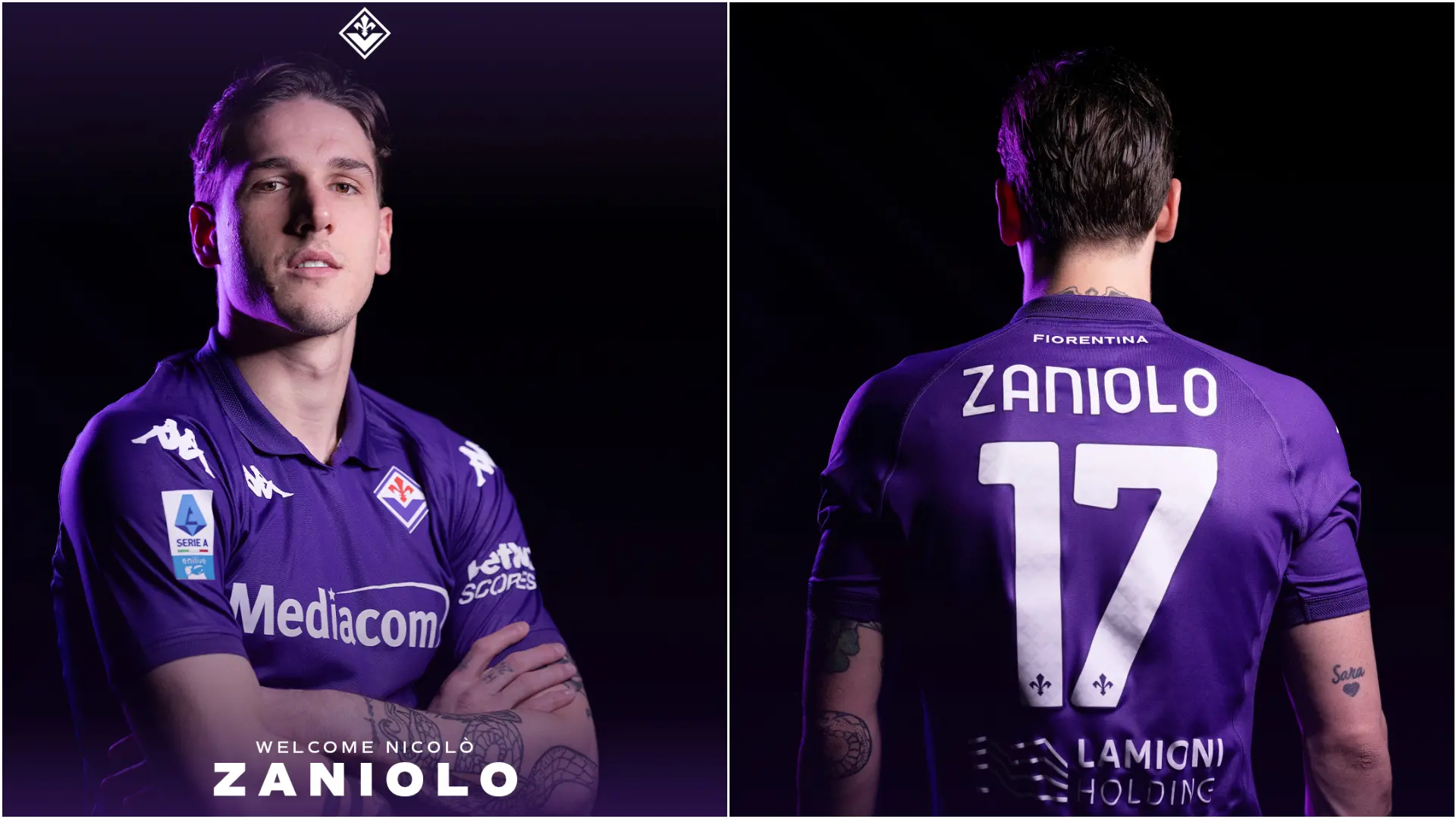 È ufficiale: Zaniolo alla Fiorentina, maglia numero 17