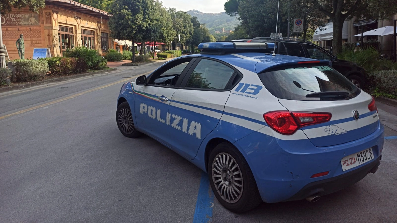 Una volante del Commissariato di Montecatini