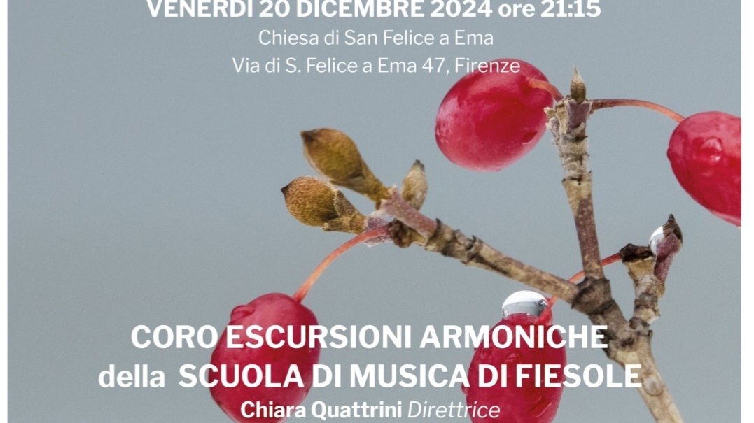 La locandina del concerto di Natale