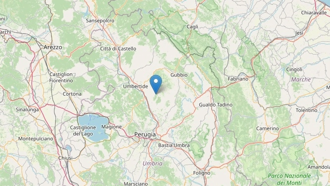Scossa di terremoto in Umbria