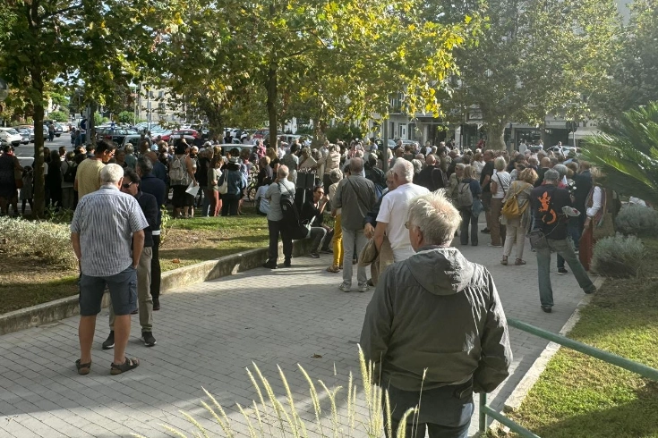 Il ritrovo a Viareggio della manifestazione per il 52enne nordafricano travolto e ucciso