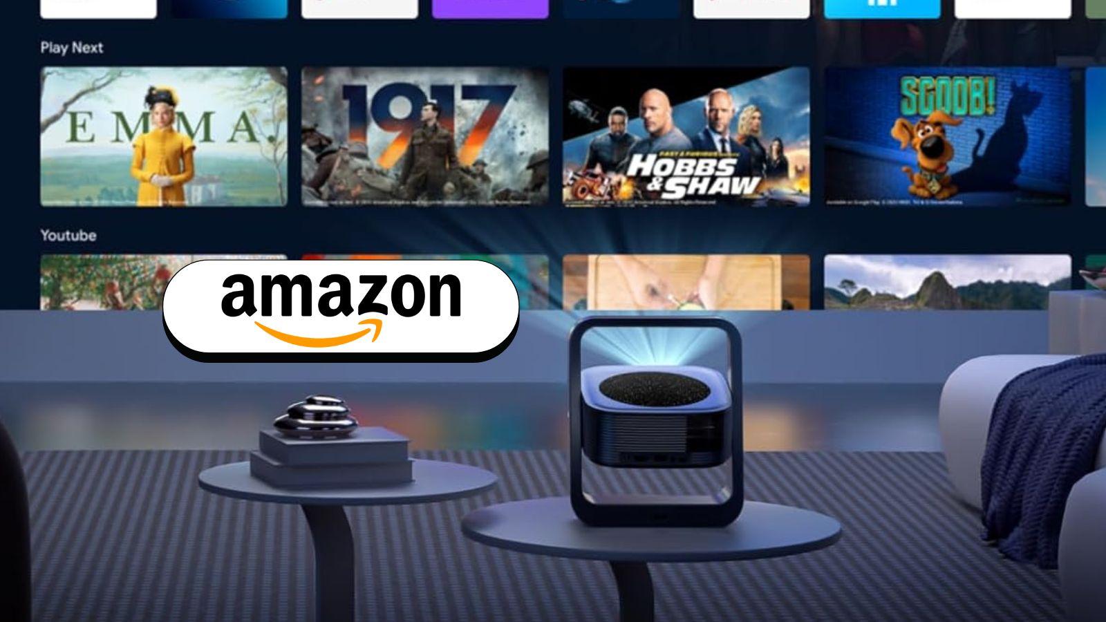 Massima qualità, streaming diretto e facilità d’uso: il proiettore portatile è in DOPPIO SCONTO Amazon