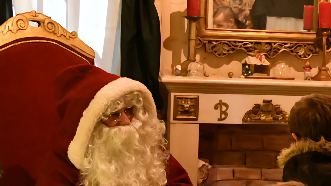 La casa di Babbo Natale lo scorso anno