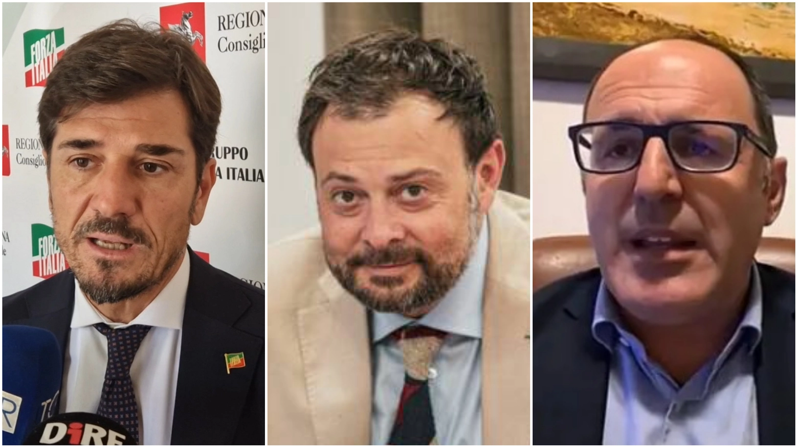 Marco Stella (Forza  Italia), Vittorio Fantozzi (Fratelli d'Italia), Marco Landi (Lega)