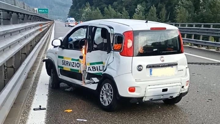 L'auto coinvolta nell'incidente