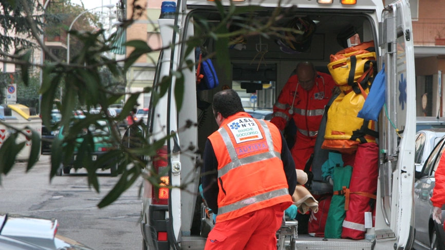 Un'ambulanza in una foto di repertorio