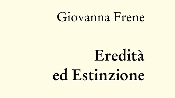 La copertina del libro di Giovanna Frene