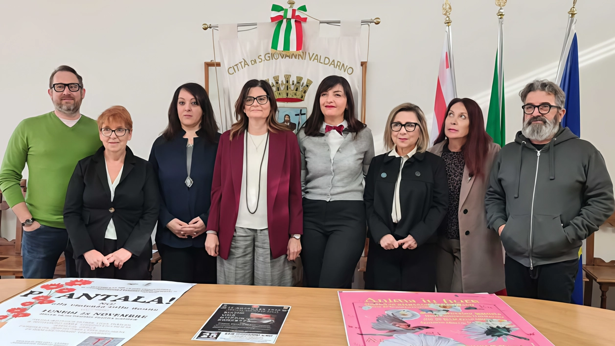 La presentazione di ieri, nell’ex sala della giunta, delle iniziative in occasione di lunedì 25. , la giornata internazionale contro della violenza sulle donne