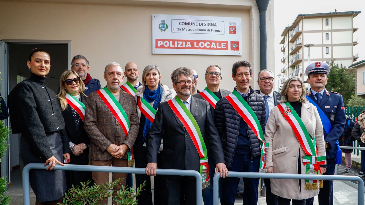 L'inaugurazione a Signa della nuova sede della polizia locale (Fotocronache Germogli)