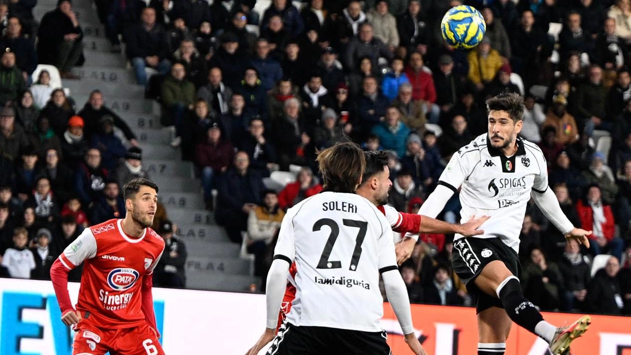 Falcinelli e Soleri in azione nel match contro il Mantova