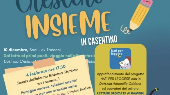 La locandina di "Crescere insieme"