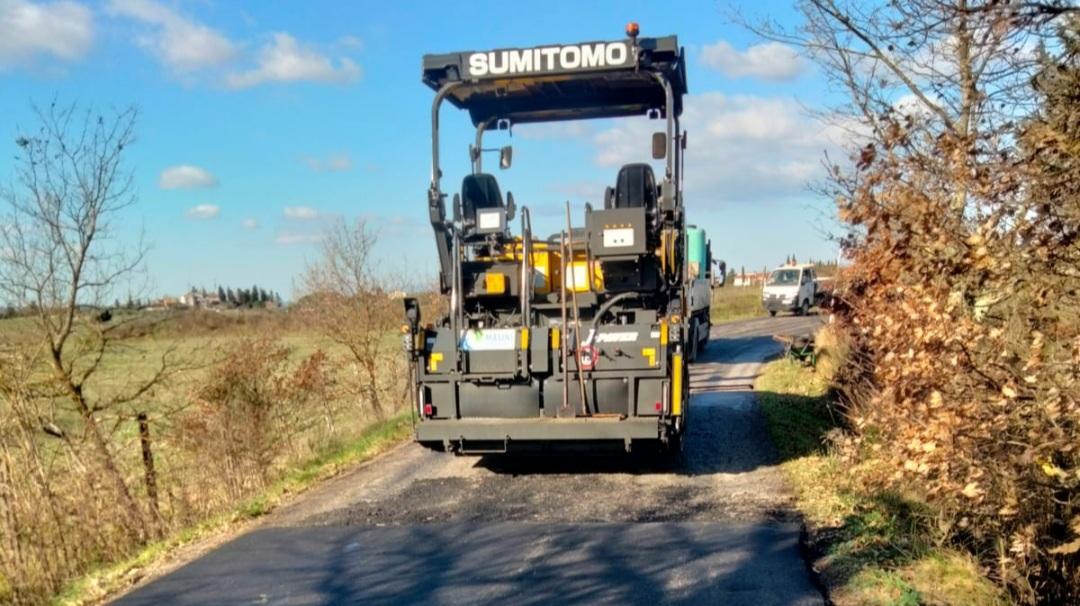 Certaldo, manutenzioni stradali in corso: asfaltate cinque strade