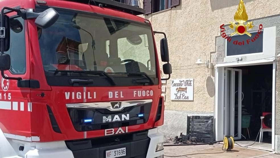 L'intervento dei vigili del fuoco