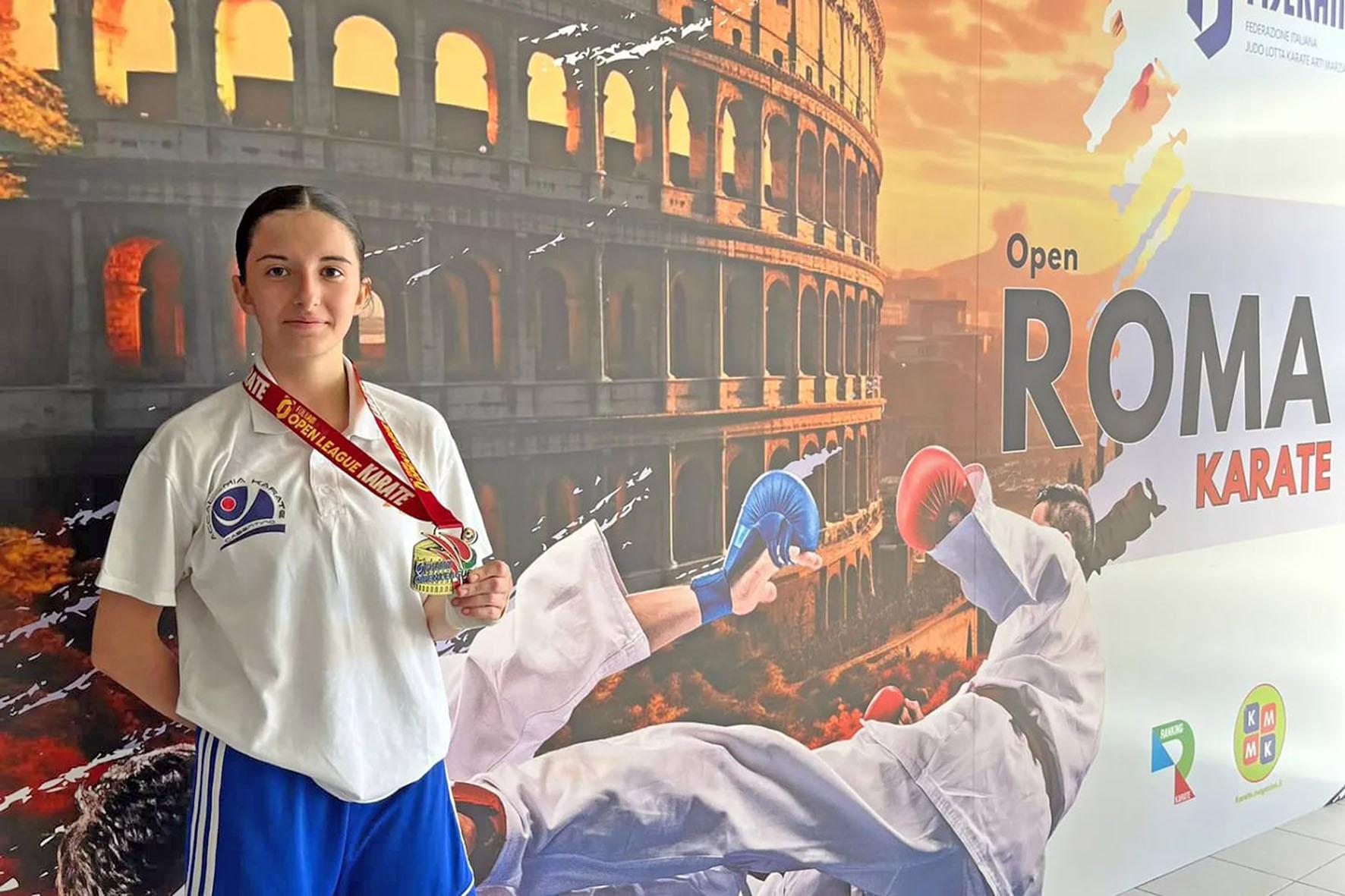La casentinese Laura Abenante vince il bronzo alla Open League di Roma