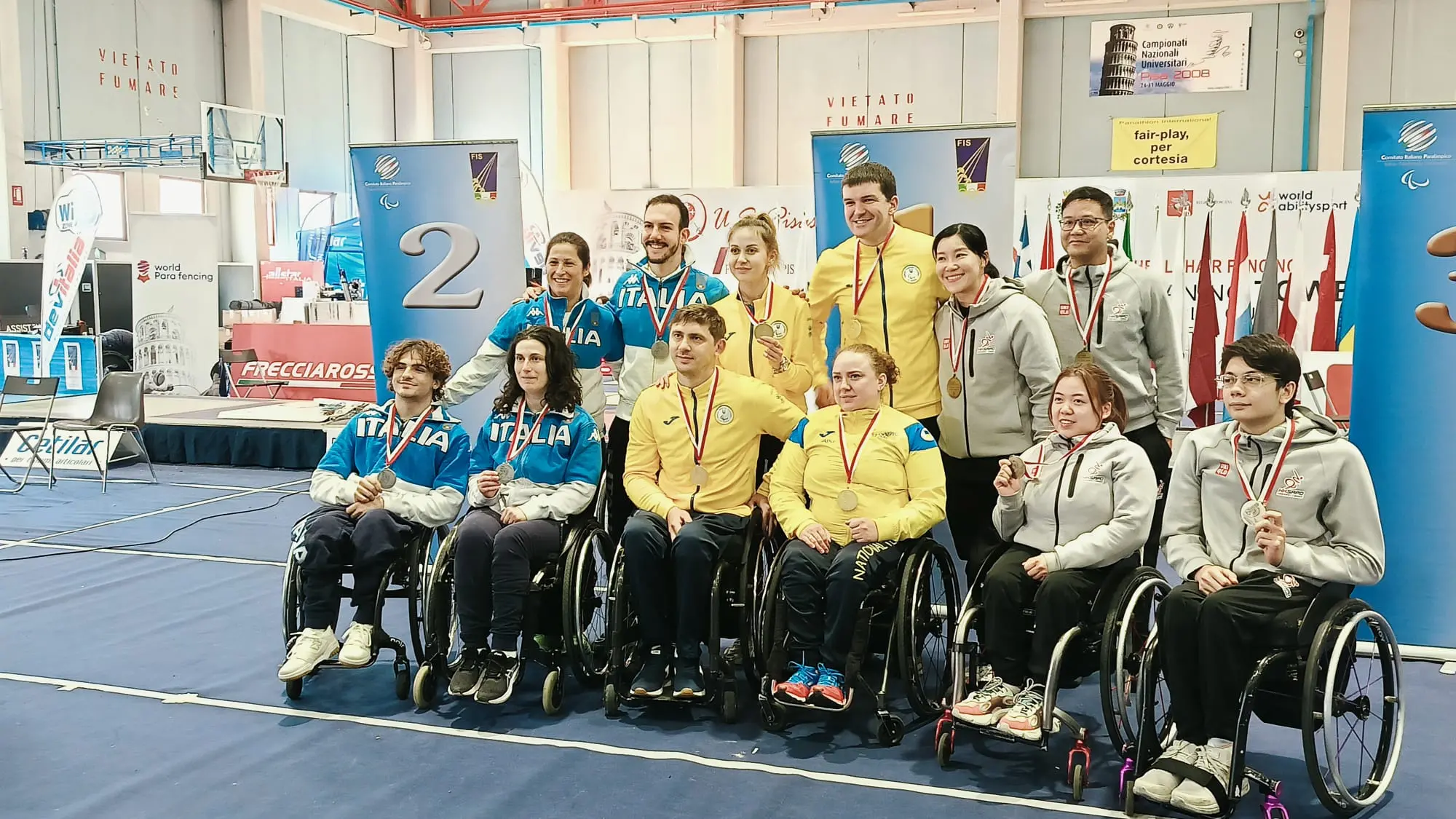 Scherma paralimpica: la tappa pisana di Coppa del Mondo si chiude con 9 medaglie