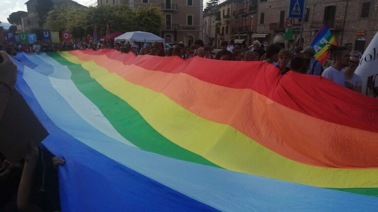 Manifestazione per la pace a Firenze (Foto Ansa)