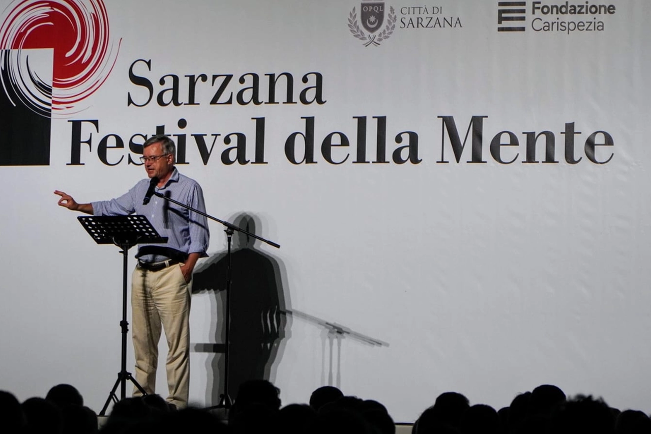 Alessandro Barbero sul palco di Sarzana