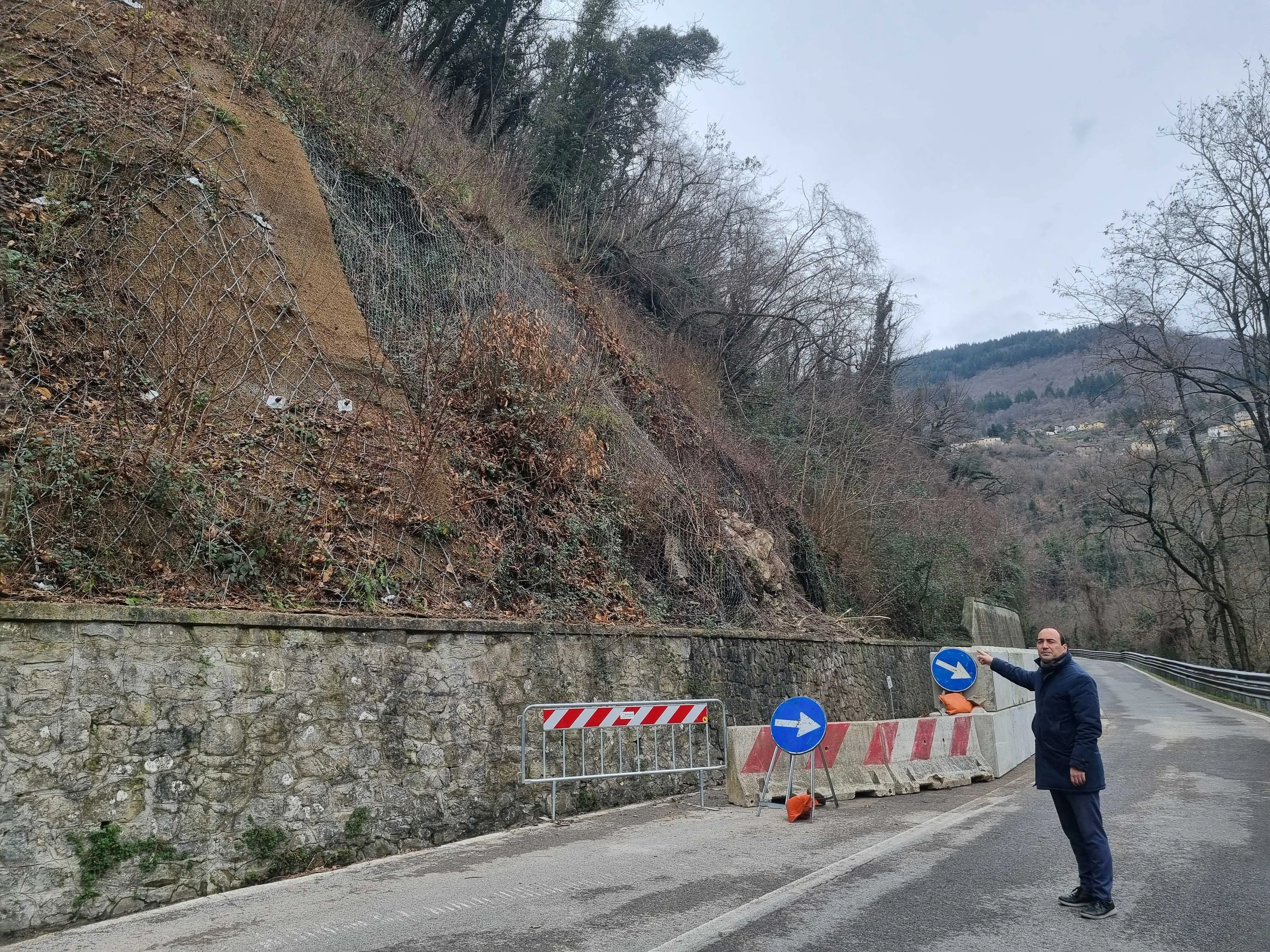 Vernio, un’altra frana. Stavolta a San Quirico