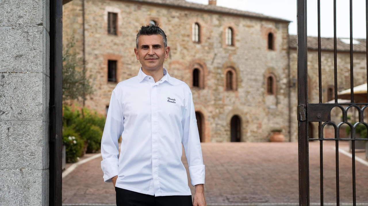 Davide Canella, executive chef del ristorante Contrada a Castelnuovo Berardenga