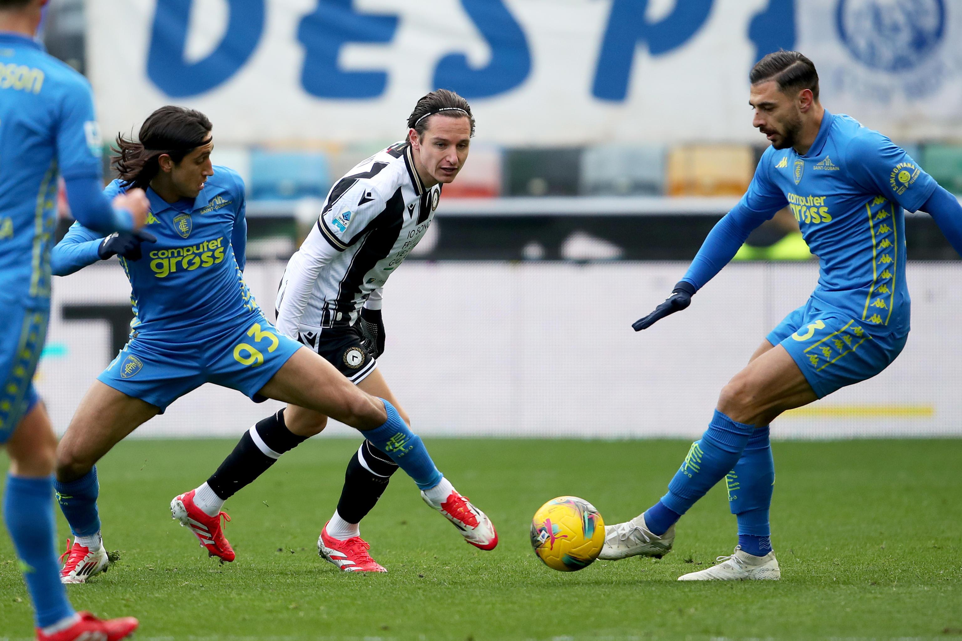 Empoli, la crisi si aggrava: l'Udinese s'impone 3-0