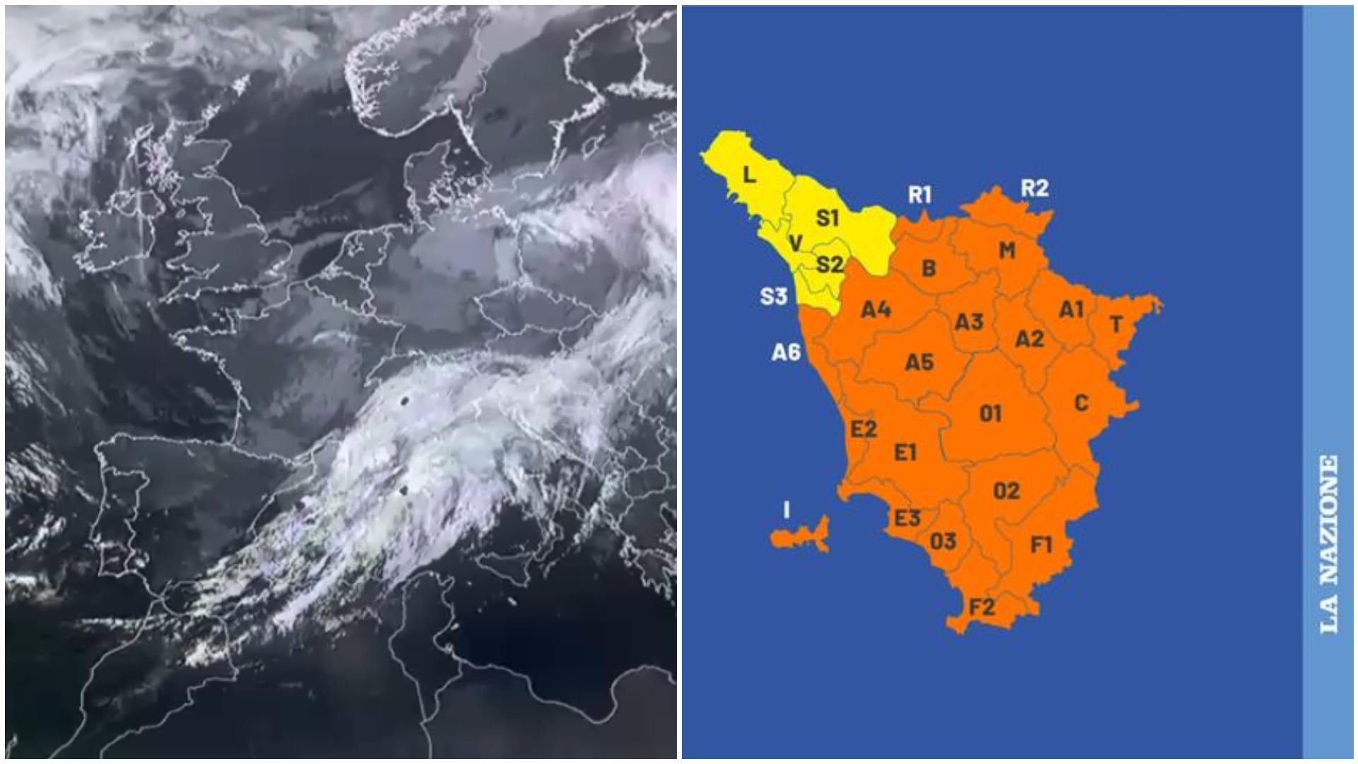 Maltempo, allerta arancione in Toscana. Forti piogge: salgono i livelli dei fiumi