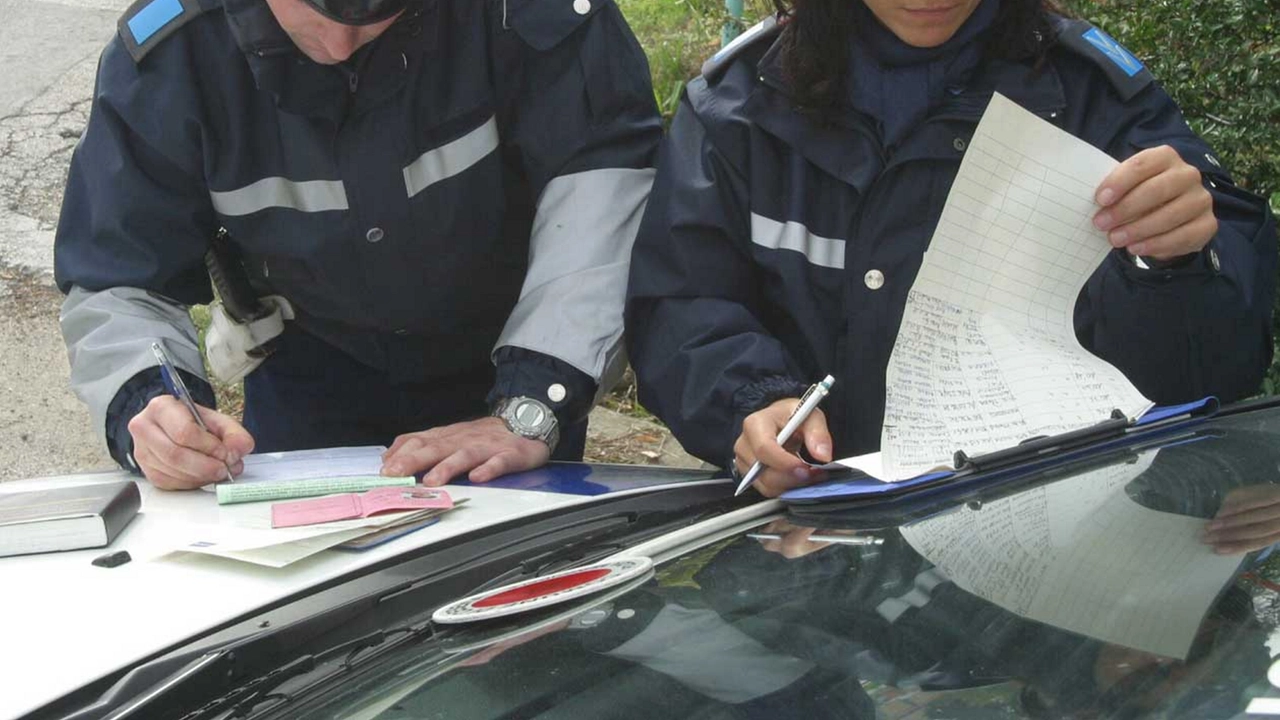 E' intervenuta la polizia municipale