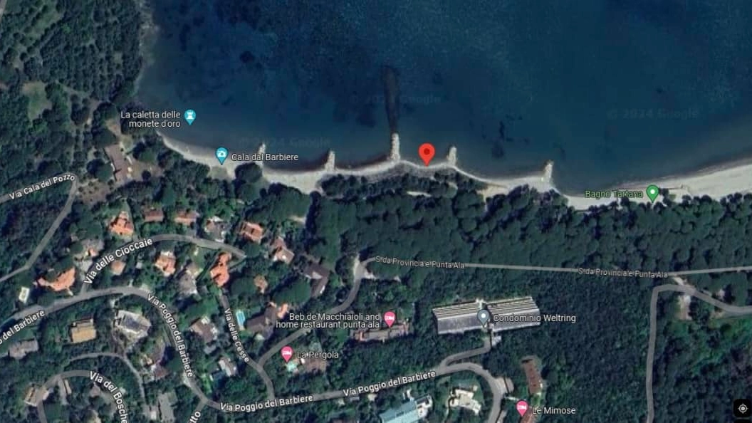 Dalla pagina Facebook del Comune di Castiglion della Pescaia: "Emessa ordinanza di interdizione dell’area contrassegnata per presenza di un possibile ordigno bellico inesploso a Punta Ala in loc. Tartana"