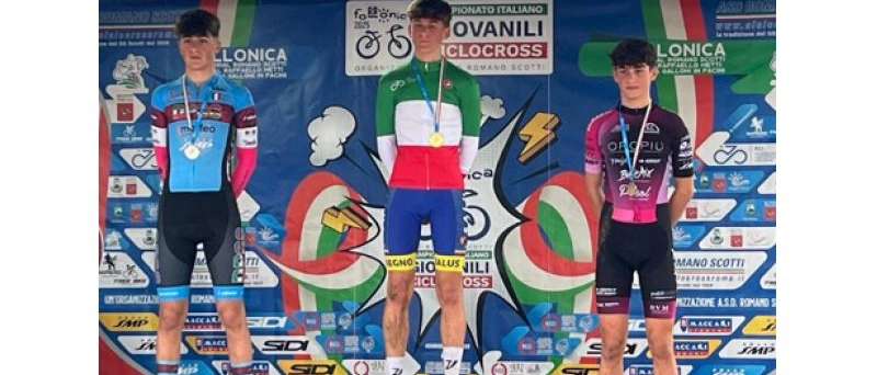 Ciclocross, gli otto vincitori dei titoli italiani giovanili a Follonica