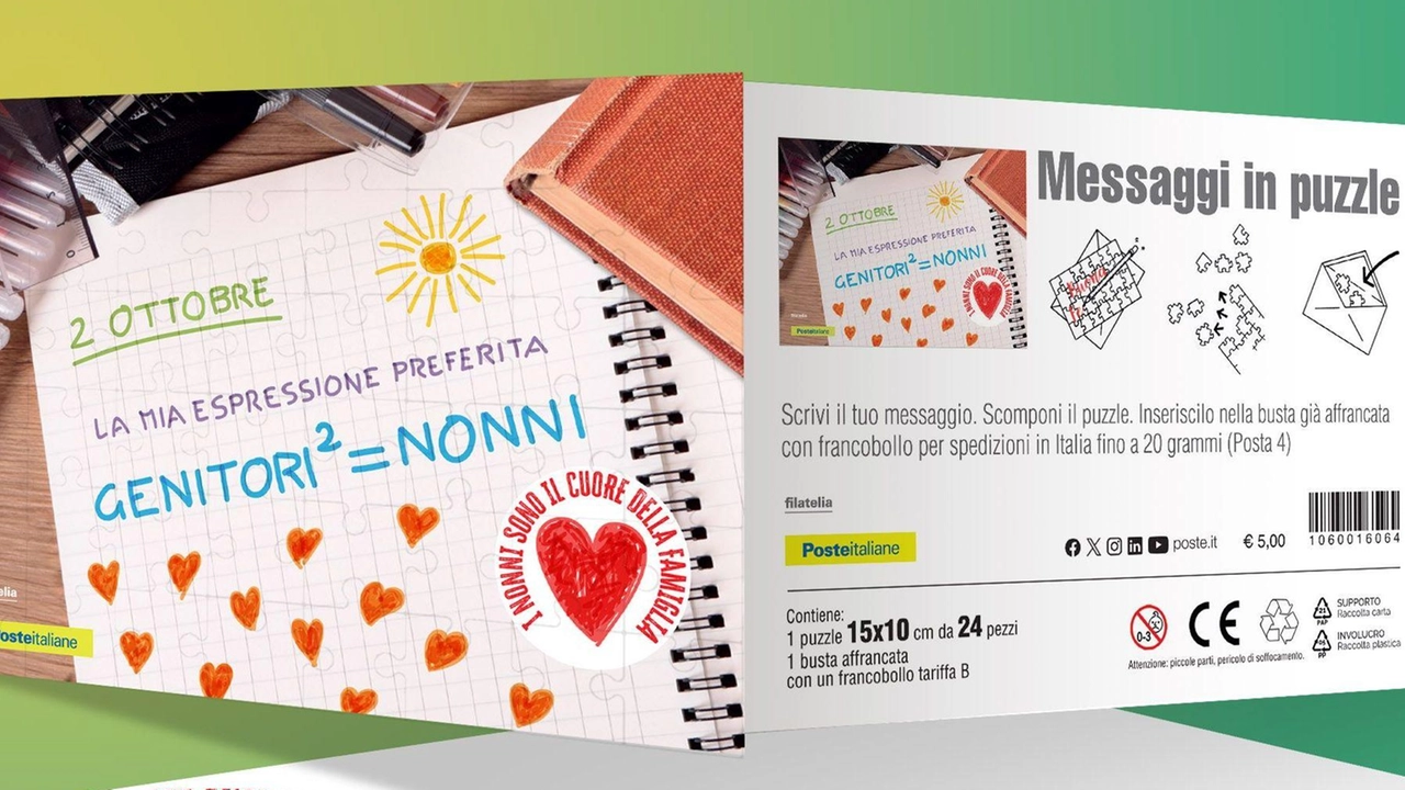 Da Poste Italiane due cartoline filateliche per la Festa dei nonni in calendario mercoledì 2 ottobre. Occasione unica per i...