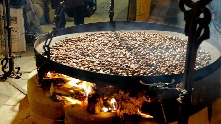 Castagnata (foto di repertorio, Ansa)