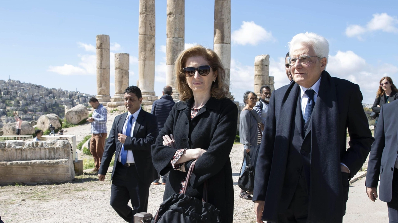 Il Presidente della Repubblica Sergio Mattarella con la figlia Laura (Foto Ansa)