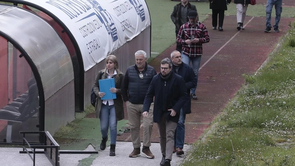 Un sopralluogo dei mesi scorsi da parte del Comune allo stadio