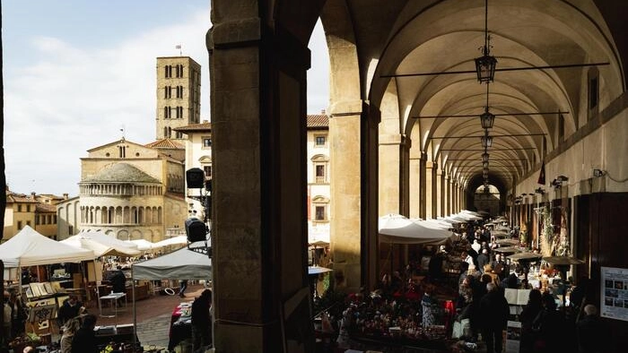 La fiera antiquaria di Arezzo (foto d'archivio, Ansa)